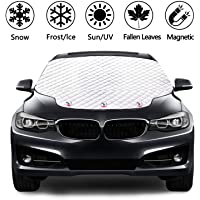 Rajvia Cubierta Parasol Coche Delantero- Protector de Parabrisas- Protector para Parabrisas Magnético Cubierta de…